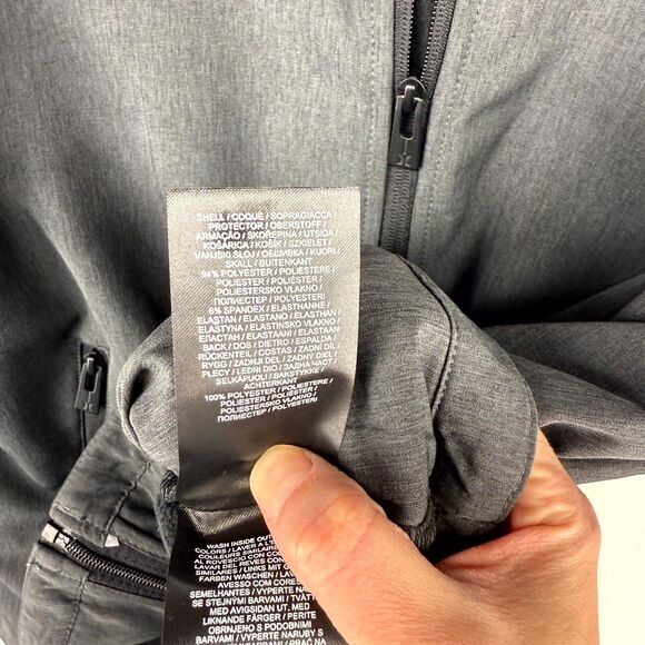 Hurley‎ Mens Fleece Lined Wind Resistent Heather Gray Jacket Size L NEW - Picture 11 of 13
